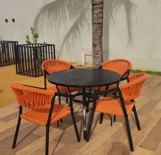 Mesa redonda para Piscina e Jardim