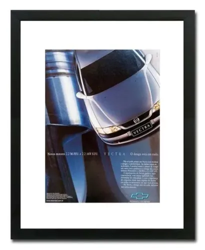 Vectra CD, GTX, Next Edition - Quadro decorativo com propaganda original de revista