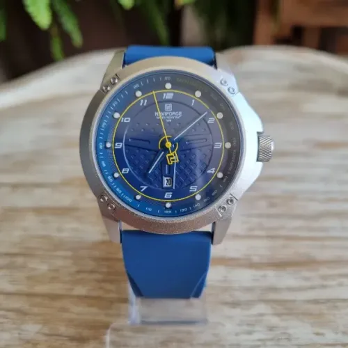 Relógio Masculino Naviforce Esportivo Pulseira Silicone Luxo Design Moderno Blindex