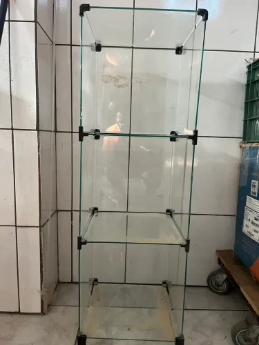 Estante de vidro 