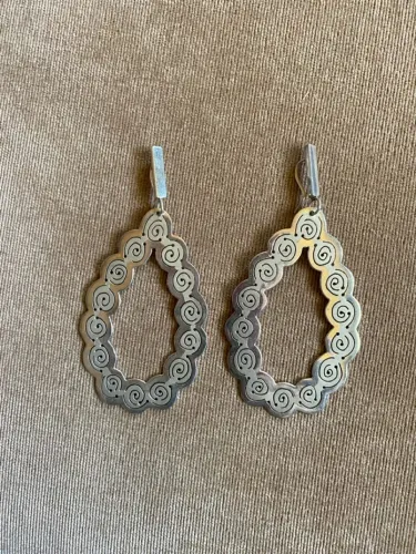 Brincos Prata Design Espiral