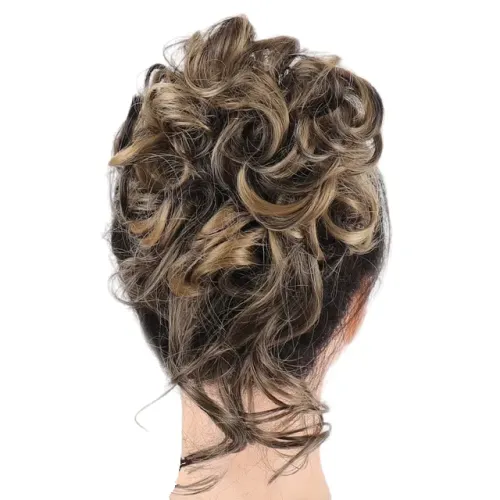 Aplique Megahair Coque Enchimento de Cabelo Sintético