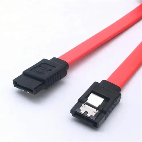 Cabo de Dados SATA II 180º 3GBs Hayom CB1165 com Trava 40cm - WZetta