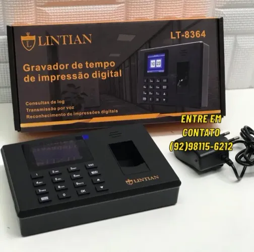 Relogio De Ponto Biometrico Digital Profissional - Entrega das 9 até 22hrs