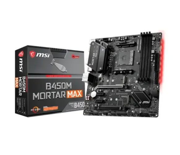 Placa Mãe Msi Amd B450m Mortar Max Am4 Ddr4 Pci-e 3.0