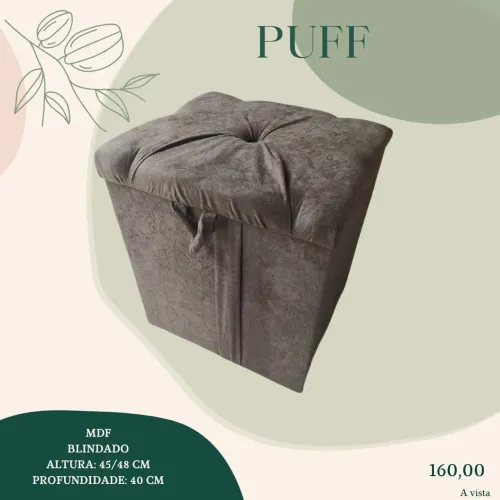 Puff - Novo - MDF Blindado