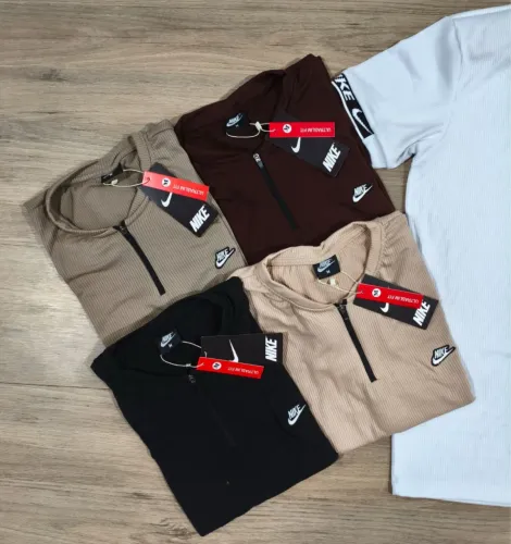 Camisas Gola Zíper NK Canelada