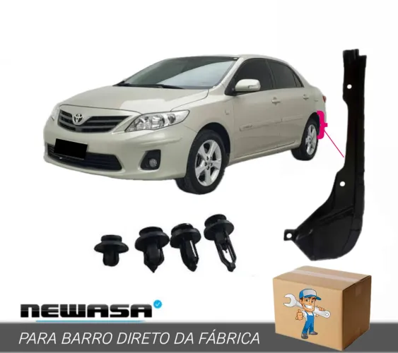 Parabarro - Asa de urubu Traseira Corolla 2009 a 2014 