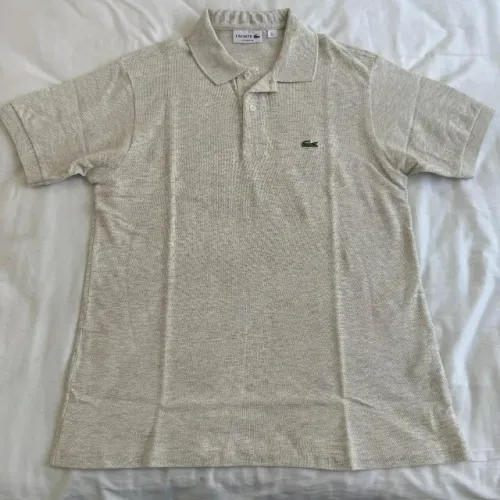 Camisa Polo Lacoste Cinza Tamanho M Masculina Manga Curta