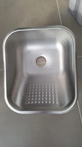 Tanque de inox escovado 34x40
