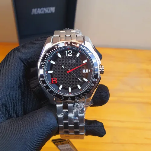 Relógio Magnum prata 44mm 