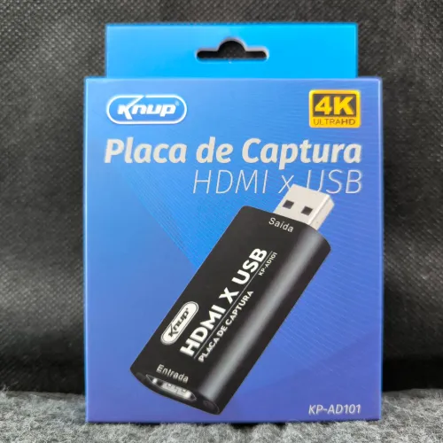 Placa de Captura HDMI x USB 4K - Knup KP-AD101