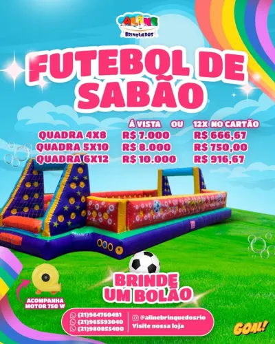 Futebol 4x8 5x10 6x12 a pronta entrega
