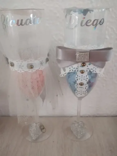 Enfeites de Casamento Taças 