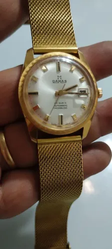 Relógio DAMAS Automático Incabloc banhado a ouro swiss