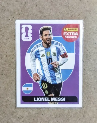 Figurinha Legend Lionel Messi Lilás Base Regular Copa do Mundo FIFA 2026 Extra Sticker