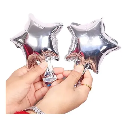 Balão Estrela 12cm Metalizado - Kit com 400 Unidades em 8 cores Decoração Festa