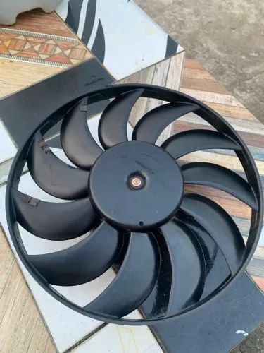 Eletroventilador completo (Motor + Hélice) para Ford Fiesta e EcoSport - PEÇA NOVA!