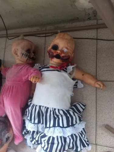 halloween 3 bonecas maquiadas terror R$ 140,00