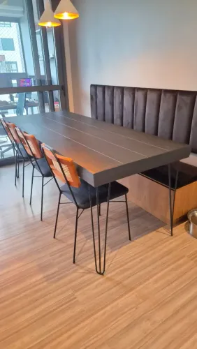 Conjunto Jantar Tok&Stok + Mesa e Banco sob Medida