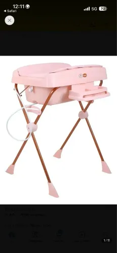 Banheira De Bebê Com Trocador Rosa Millenia Burigotto Bronze