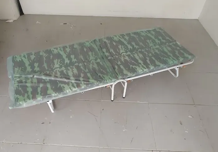 Cama Dobrável para Camping - Cama Solteiro com Colchão 5cm