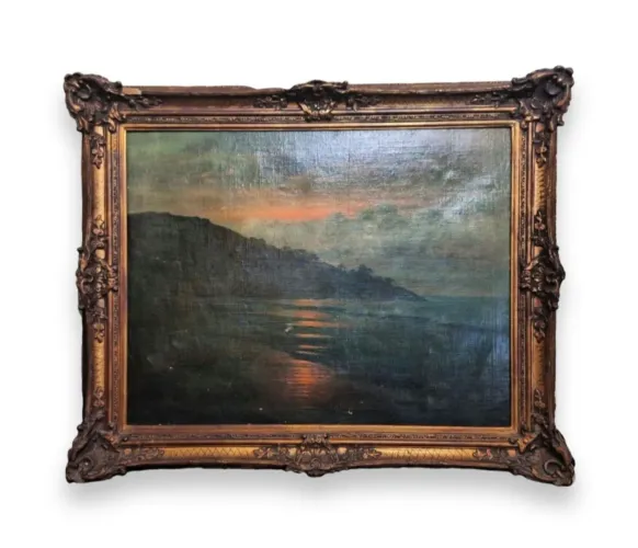Quadro óleo sobre tela antigo