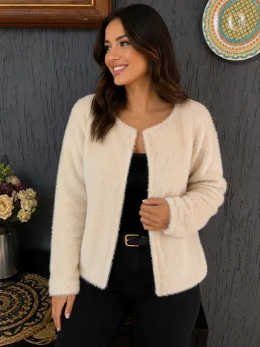 Blusa de frio feminina peluda tamanho G