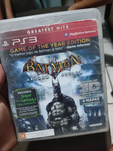 Jogo Original PS3 - BATMAN ARKHAM ASYLUM (GOTY)