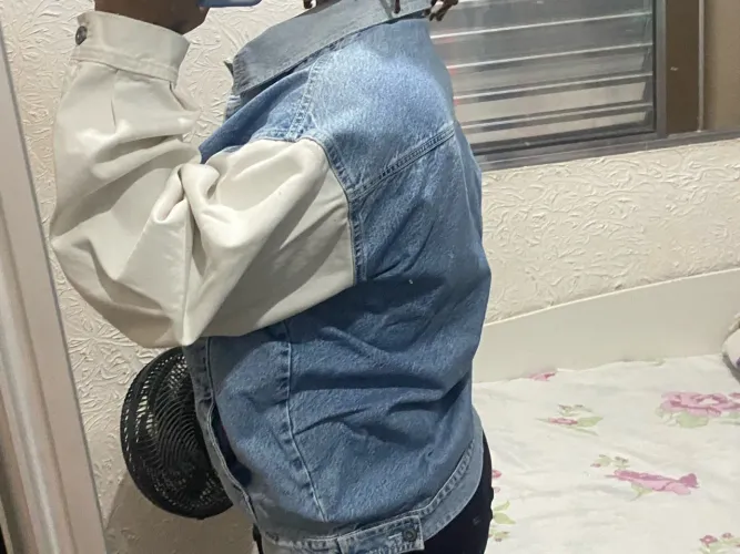 Jaqueta jeans, com caimento perfeito
