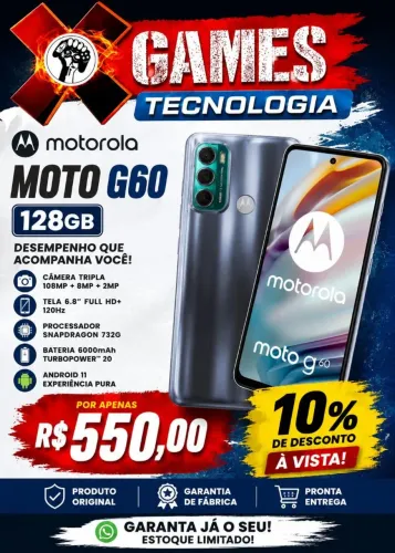 Moto G60 com garantia