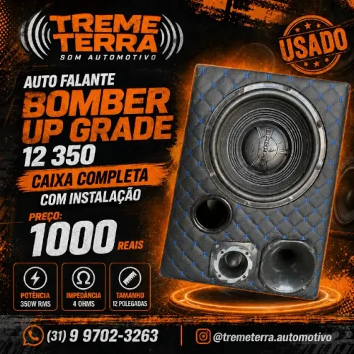 caixa completa com modulo e instalaçao bomber upgrade 12 350 rms