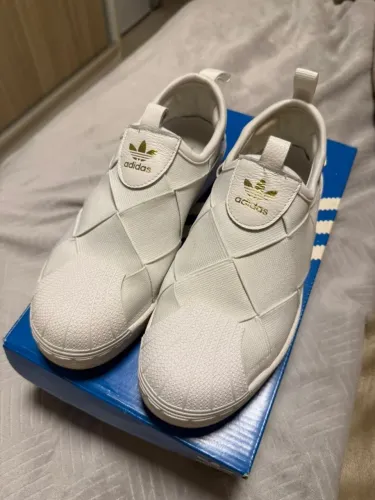 adidas gazelle silver green womens adidas Superstar II 'White Black' Men's Shoes 7.5 main image 0