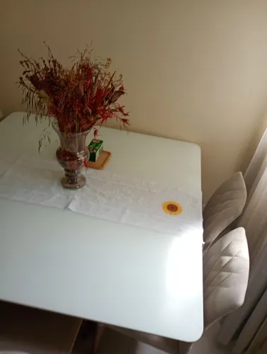 Tampo de mesa 1,45 x1,45 vidro de alta qualidade 