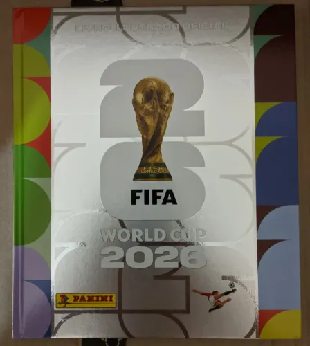 Álbum da Copa do Mundo 2026 (com aproximadamente 200 figurinhas coladas)