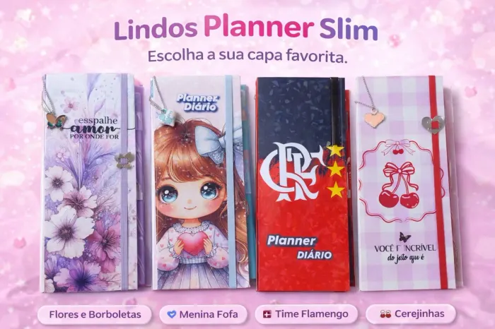 Planner slim blocado duplo 