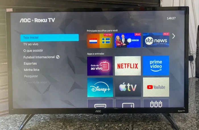 Tv AOC Roku 32 polegadas Smart