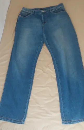 Calça jeans feminina POOL reta - Produto usado