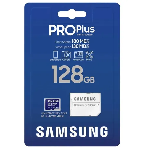 Cartão de memória Samsung Pro Plus 128gb