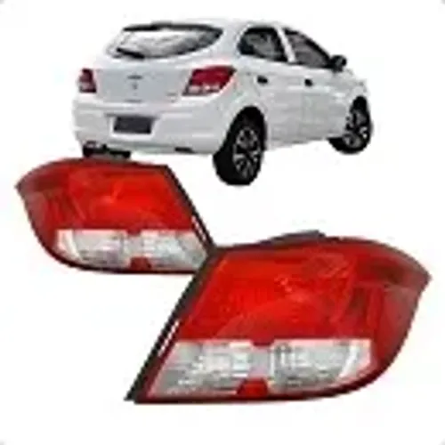 Lanterna Traseira Chevrolet Onix G1 2012 Ate 2016 Bicolor Vermelho