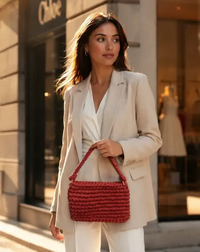 Bolsa crochê artesanal