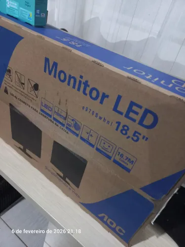 Monitor aoc Led 18,5 polegadas Saída hdmi novos