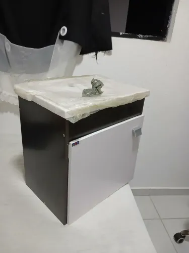 Armário Gabinete Banheiro Com Pia Cuba