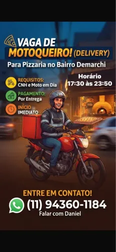 VAGA DE MOTOQUEIRO / ENTREGADOR