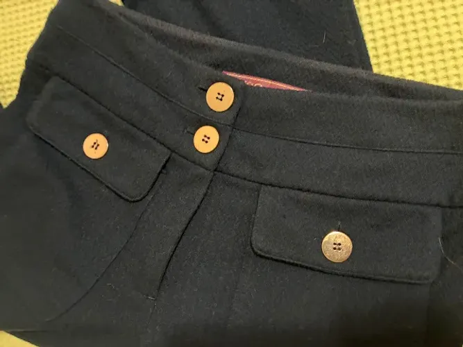 Calça marinho botoes dourados 38