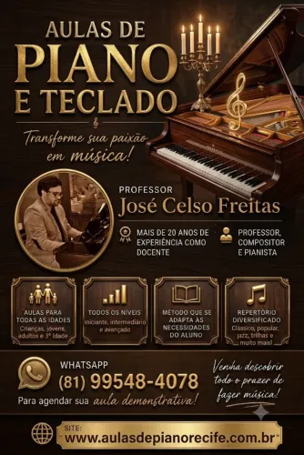 Aulas de Piano e Teclado
