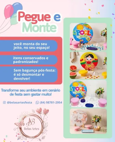 DECORAÇÃO DE FESTAS E EVENTOS