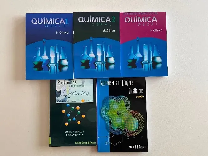 Coleção Química Geral N. Glinka Completa (3 Vols) + 2 Livros Brinde (ITA / IME)