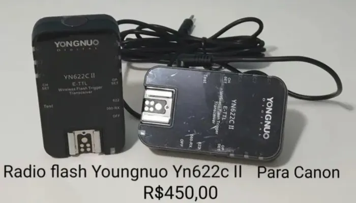 Kit rádio flash Youngnuo Yn622c II para Canon