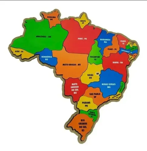Mapa Puzzle Brasil Madeira 